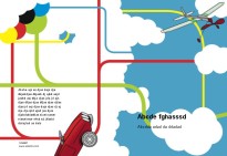 Lapsen unien ja leikkien innoittama kirjamalli, joka on täynnä iloa, värejä & muotoja.