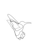 Flying Bird Line Art No1 | Luo oma juliste