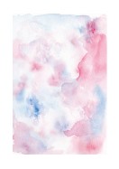 Abstract Blue And Pink Watercolor Art | Luo oma juliste
