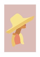 Woman In Sun Hat | Luo oma juliste