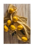 Lemons On Table | Luo oma juliste