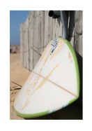 Surfboard In The Sand | Luo oma juliste