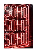 SoHo Neon Light Sign | Luo oma juliste