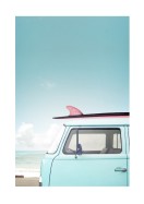 Vintage Car By The Ocean | Luo oma juliste