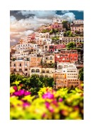 Colorful Houses In Positano | Luo oma juliste