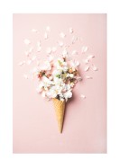 Flowers In Waffle Cone | Luo oma juliste