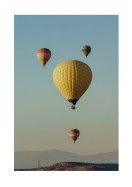 Hot Air Balloons In Blue Sky | Luo oma juliste