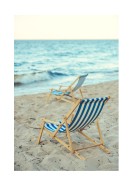 Beach Chairs By The Ocean | Luo oma juliste