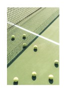 Tennis Balls On Tennis Court | Luo oma juliste