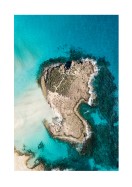 Island In Blue Ocean In Cyprus | Luo oma juliste