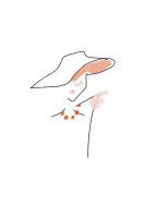 Woman In Pink Hat | Luo oma juliste