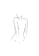 Female Body Silhouette No1 | Luo oma juliste