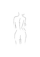 Female Body Silhouette No2 | Luo oma juliste