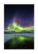 Northern Lights Over Mountains | Luo oma juliste